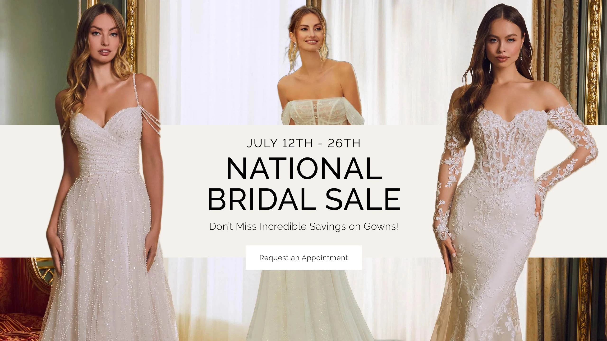 National Bridal Sale desktop banner