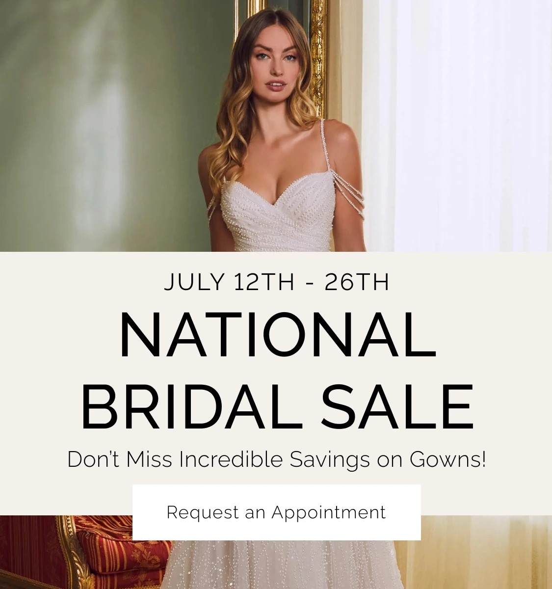 National Bridal Sale mobile banner