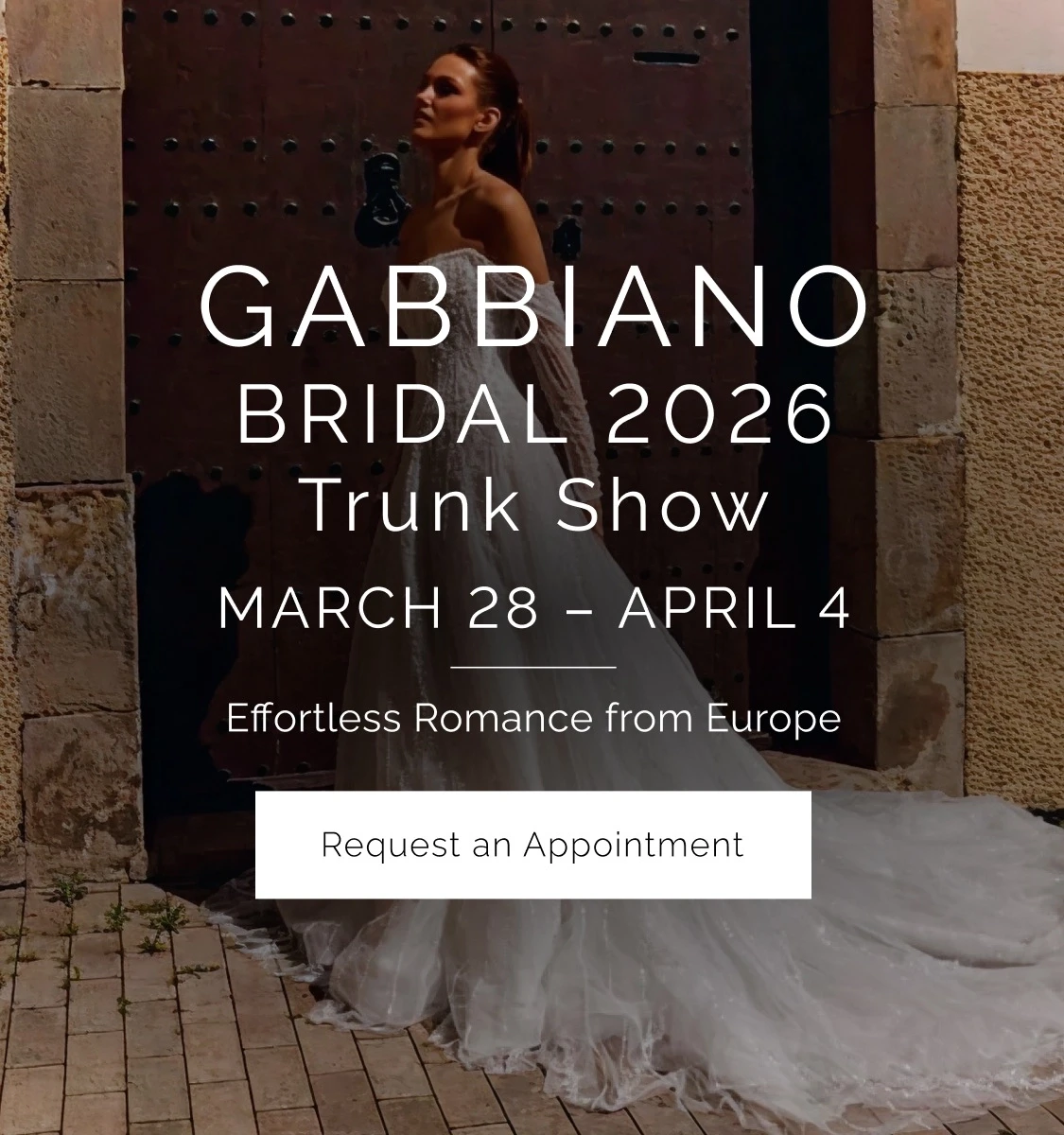 Gabbiano Bridal 2026 Trunk Show