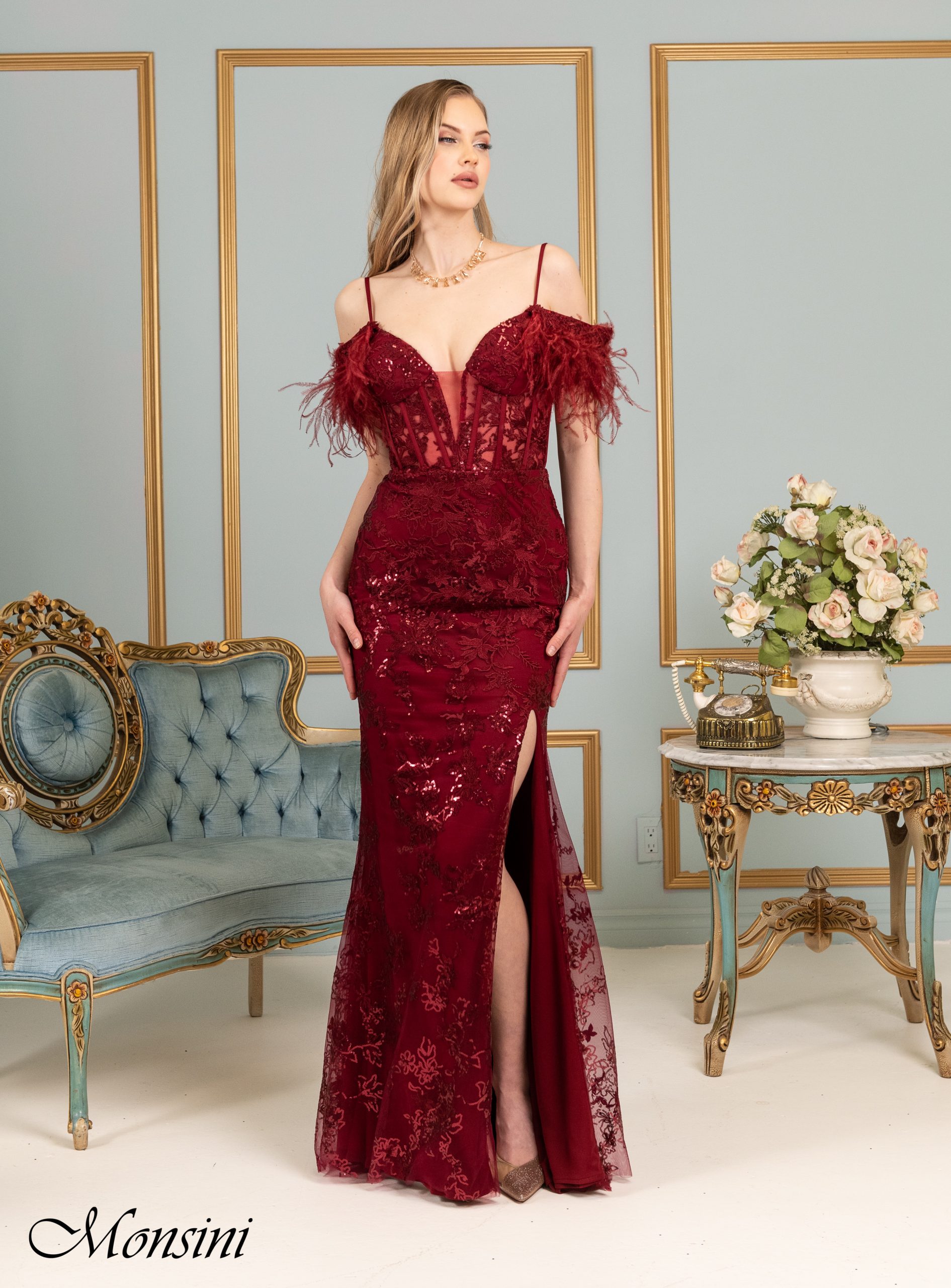 31928 - Monsini Prom Dresses available at Lisa's Bridal