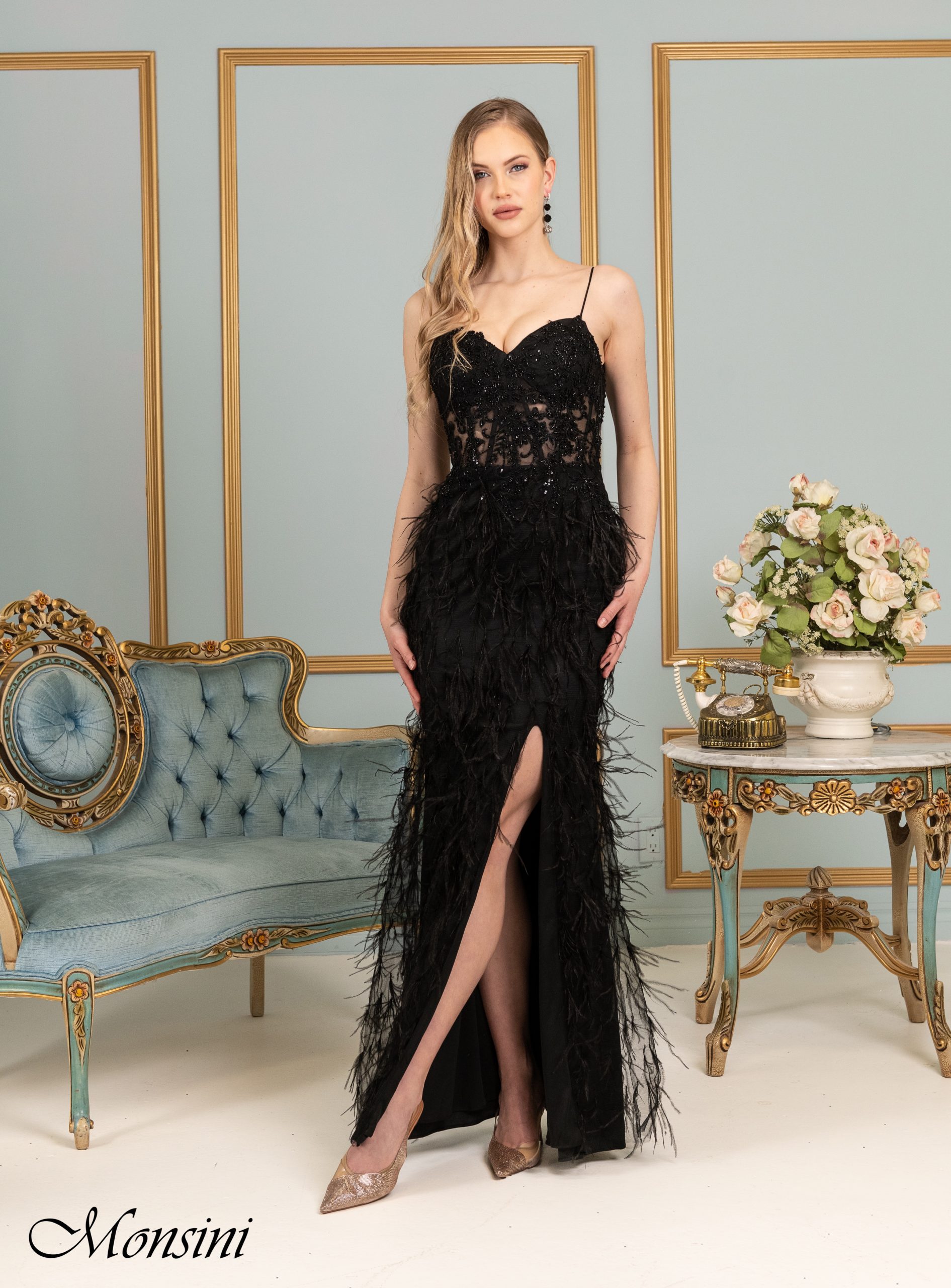 31930 - Monsini Prom Dresses available at Lisa's Bridal