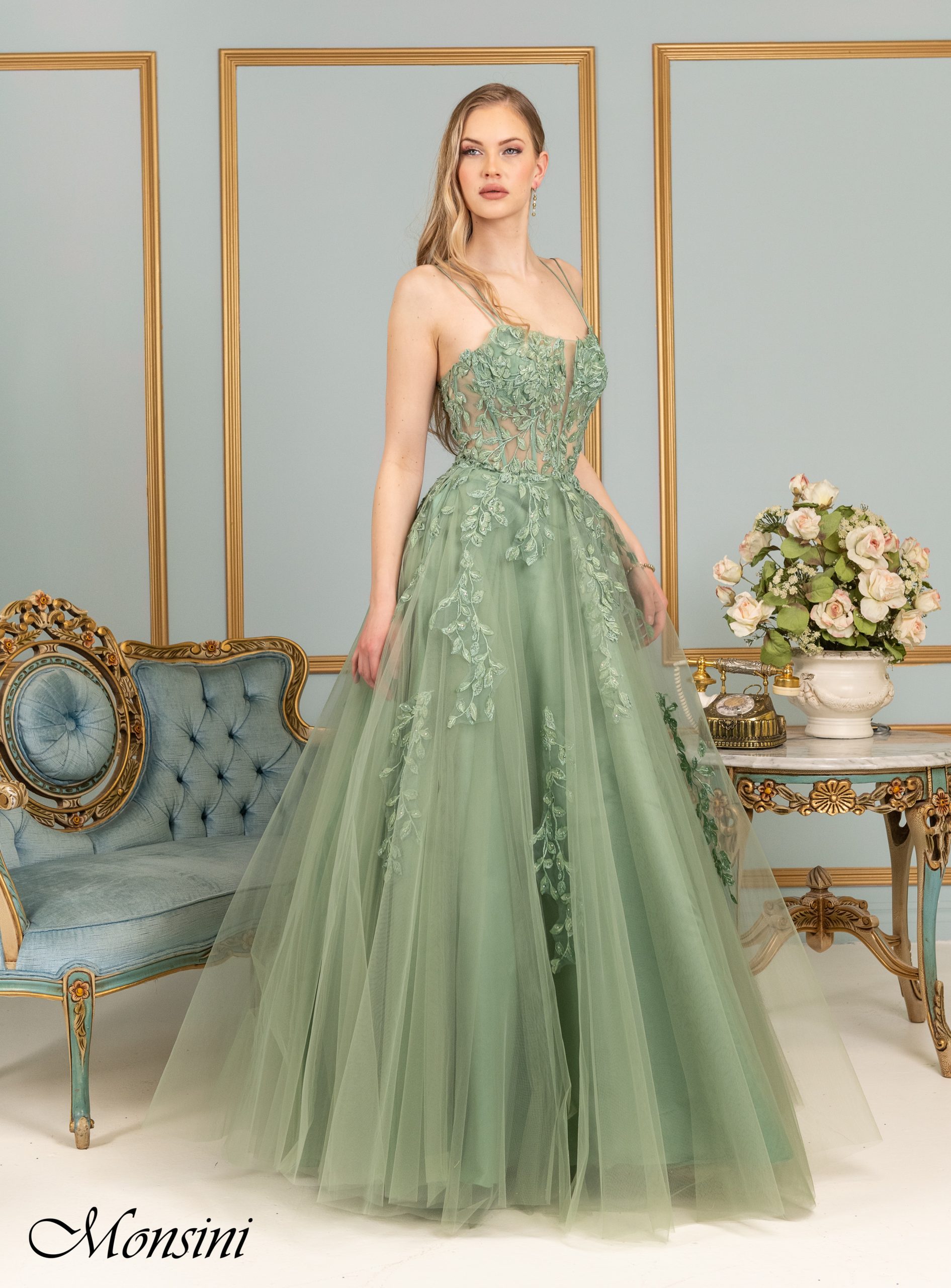 31932 - Monsini Prom Dresses available at Lisa's Bridal